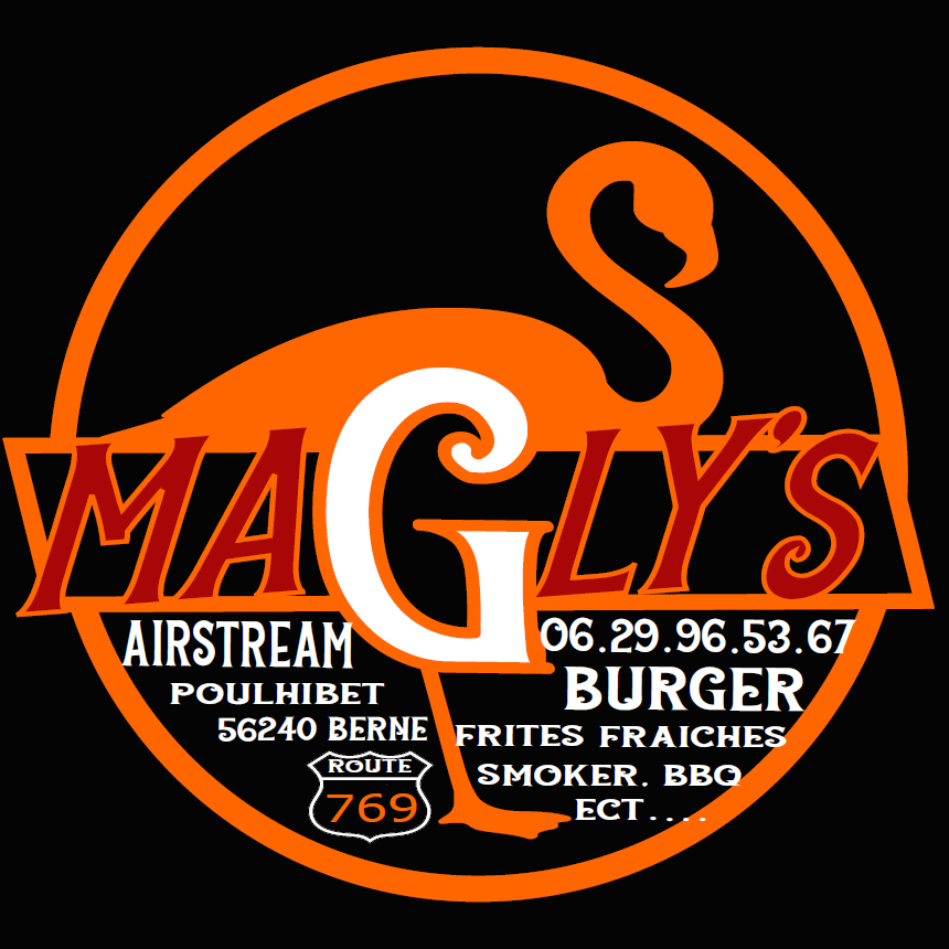 Airstream food truck burger américain Image